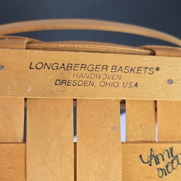 Longaberger 2000 Christmas Collection Handwoven Handled Basket - Picture 5 of 14